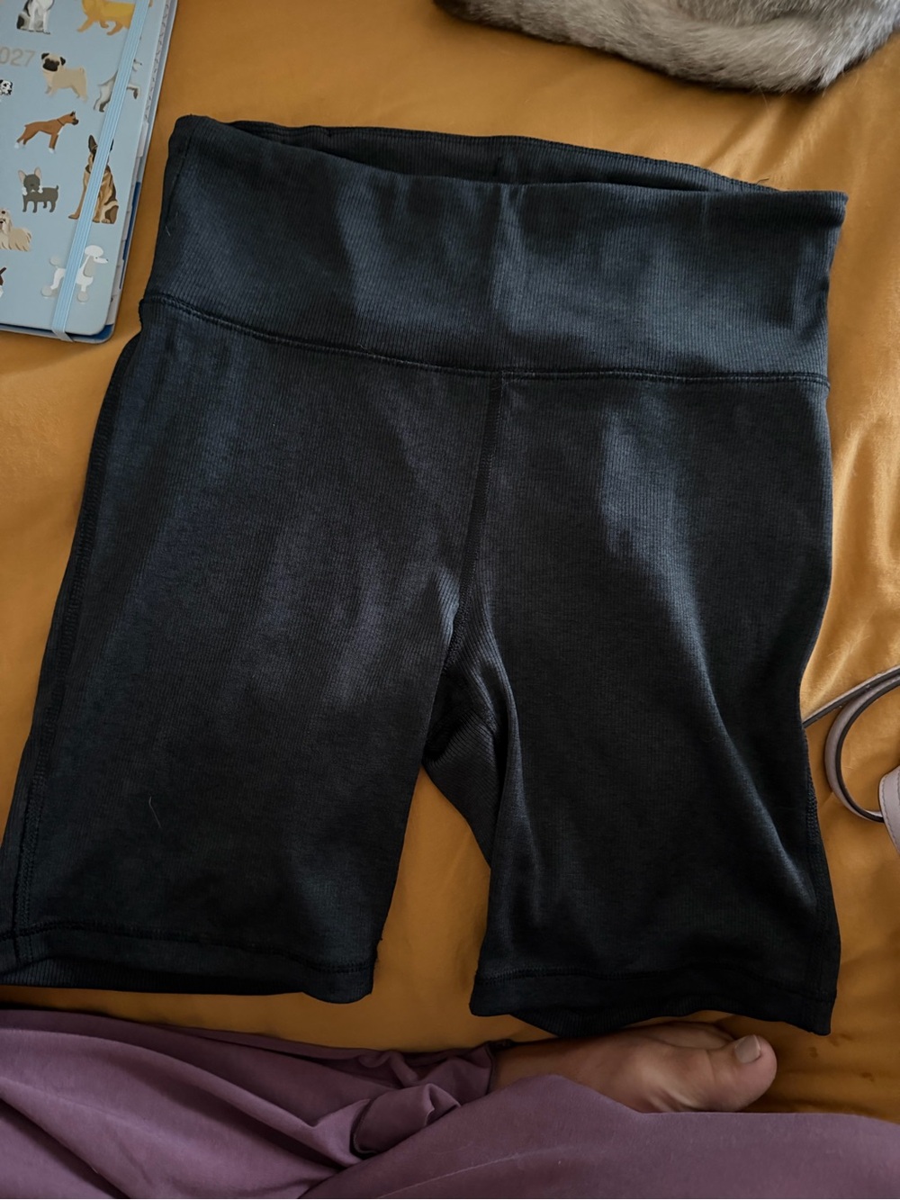 High-Waisted Black Women’s Biker Shorts